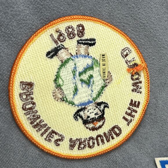 Vintage Girl Scouts Brownie Sash Badges 1980s Trefoil Pin Lot Rainbow Panda - Picture 6 of 9